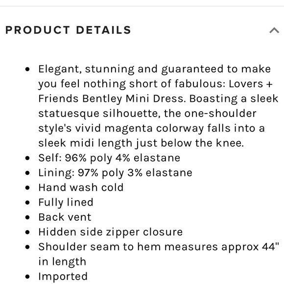 NWOT Lovers + Friends One Shoulder Midi Dress - Picture 4 of 4